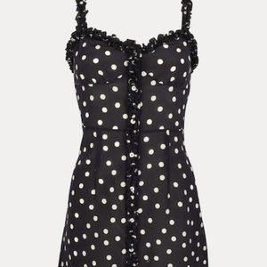 Realisation Par Julia Dress - M Black and White spot